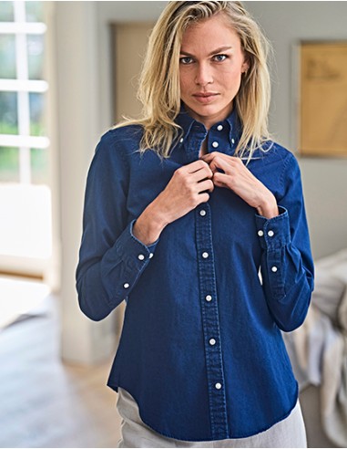 T-4003-Womens Casual Twill Shirt